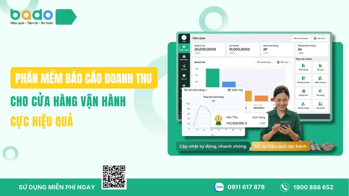 Phần Mềm Báo Cáo Doanh Thu Cho Cửa Hàng Vận Hành Cực Hiệu Quả 